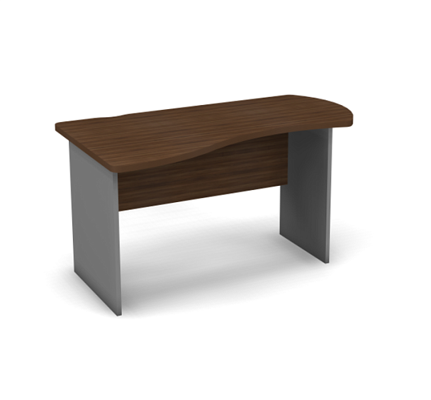 Стол асимметричный L,R 1400 Берлин Орех Вармия/Серый СА 140 - Вид 2