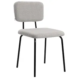 Стулья BRABIX "Ideal CF-080", КОМПЛЕКТ 4 шт., черный каркас, букле серый, 533256 - Фото предпросмотра