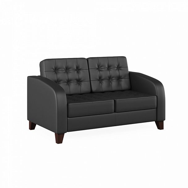 Диван двухместный Basel 149x85x84 чёрный - Вид 1