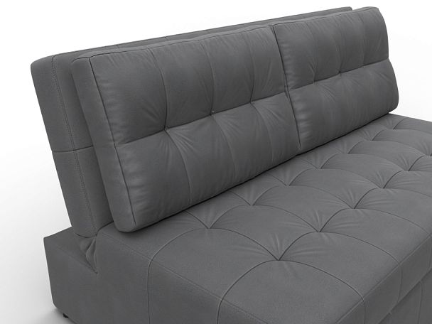 Диван прямой Лига-107 (140) Замша серый - Вид 4