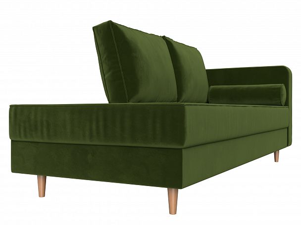 Кушетка Прайм правый (полностью микровельвет зеленый) - Вид 3