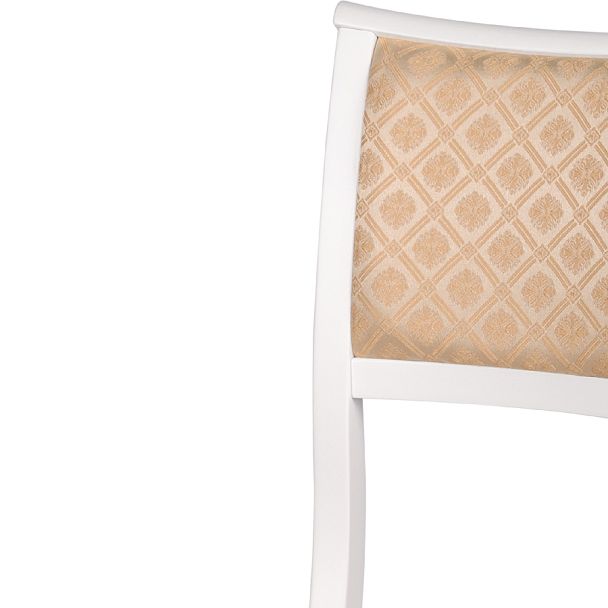 Комплект деревянных стульев с мягким сиденьем Камир Белый/Бежевый жаккард, 2 шт. - Вид 6