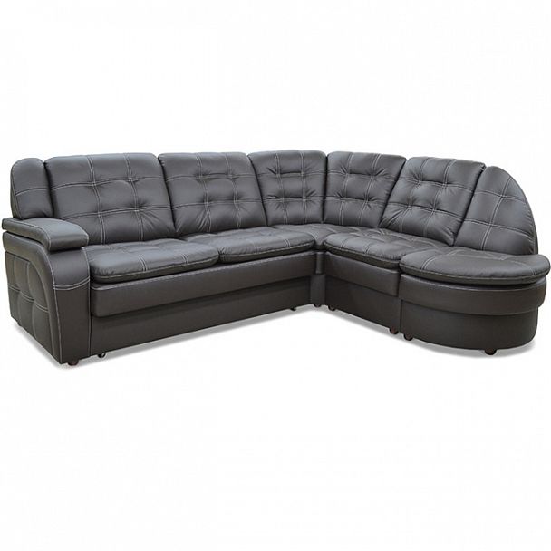 Угловой диван "Йорк" БПС-2РУ кожа - Вид 1