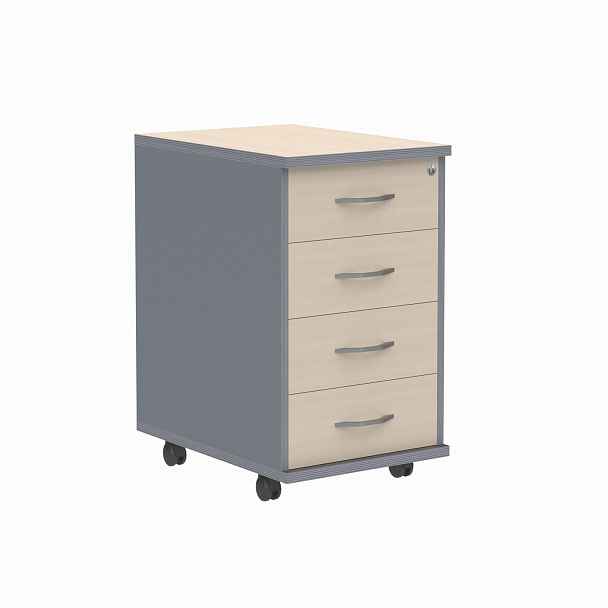 Тумба "Imago" ТМ-4 клен/металлик - Вид 1