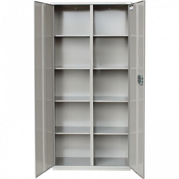 Шкаф металлический для документов BRABIX "KBS-10", 1803х880х390 мм, 77 кг, 2 отделения, сварной, 291159 - Вид 4