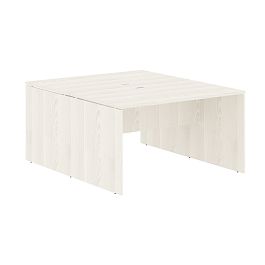 Стол двойной ED2ST 1380 Ясень Траун/Белый 1360х1606х750 EDIS - Фото предпросмотра