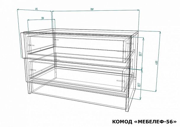 Комод Мебелеф-56 - Вид 2