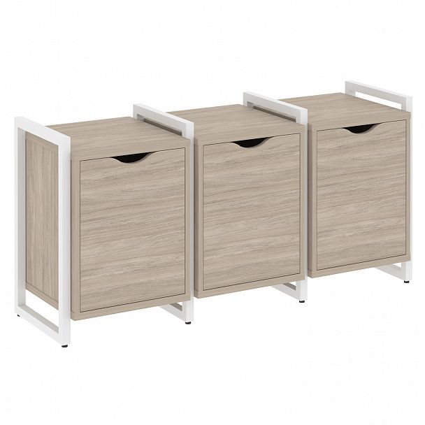 Тумба на опорах наборная "Loft" VR.L-TN-5.O дуб аттик/белый - Вид 1