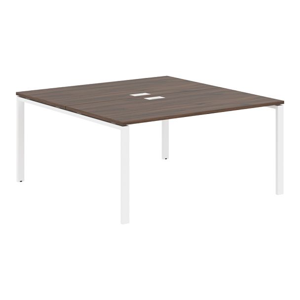 Стол 2-х местный EUWST 1516 Дуб Денвер тёмный/Белый 1560х1606х750 EDIS - Вид 1