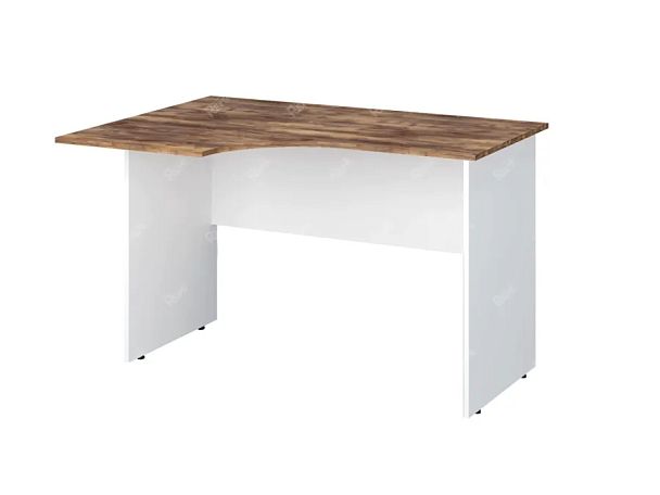 TANDEM RTD012-120L-SH Стол эргономичный левый 1200х900х750 Таксония шоколадная/Белый - Вид 1