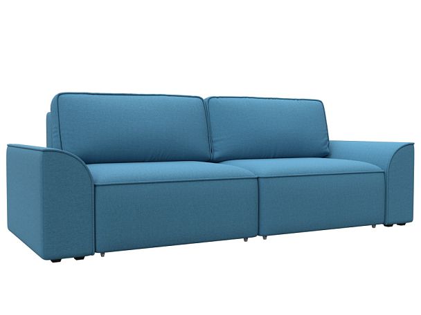 Диван прямой Лига-048 НПБ Рогожка голубой - Вид 1