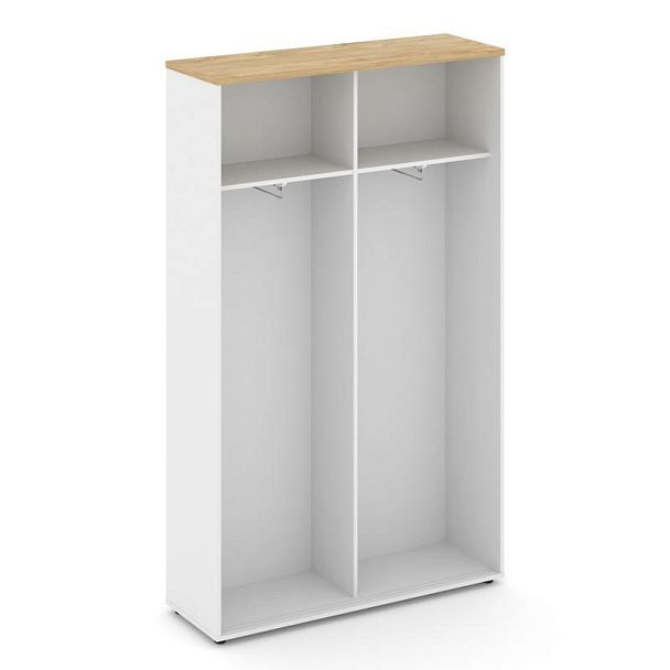 Стайл Проджект Шкаф-купе для одежды SN.SHK-003 Белый/Тиквуд Светлый/Черный Ручки 1200*400*1982 - Вид 2