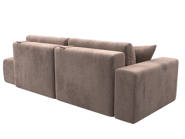 Диван прямой Лига-036 НПБ Модерн подлокотник слева Велюр бежевый - Вид 6