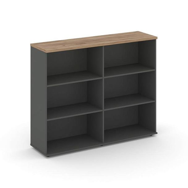 Стайл Проджект Тумба опорная/приставная SN.TOP-151 Антрацит/Дуб Табак 1232*400*1150 - Вид 1