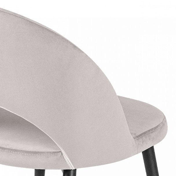 Комплект кухонных стульев Рэди светло-серый велюр/черный, 4 шт. - Вид 9