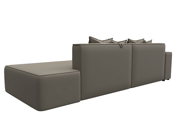 Диван угловой Лига-079 угол левый Экокожа бежевый - Вид 5