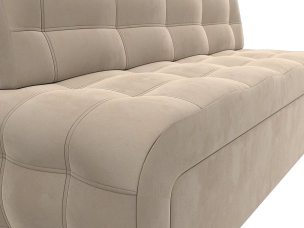 Диван кухонный прямой Люксор Велюр бежевый - Вид 4