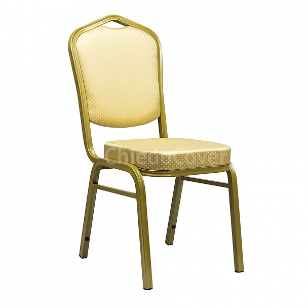 Стул Хит 25мм - золото, бежевая корона, стопируемый - Вид 2