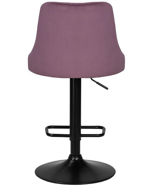 Набор 2 шт Стул барный DOBRIN JOSEPH BLACK (пудрово-сиреневый велюр (MJ9-52)) - Вид 6