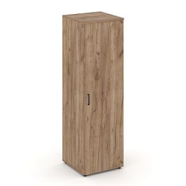 Стайл Проджект Гардероб узкий глубокий SN.GB.E-002 Дуб Табак/Черный Ручки 600*600*1982 - Фото предпросмотра