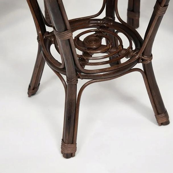 Комплект террасный "Нью Богота/New Bogota" (2 кресла + стол) /с подушками/, ротанг, walnut (грецкий орех) - Вид 3