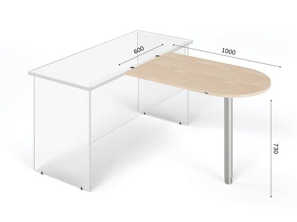 ЛАЙТ / LIGHT RLG012-10x6 Брифинг 60x100x73 Дуб Сонома - Вид 3