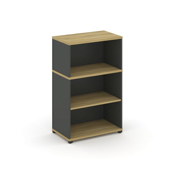 Concept Стеллаж опорный/приставной с надставкой низ. CN.SOPO-003 Дуб Винченцо/Антрацит/Металл Антрацит 720*420*1140 - Вид 1