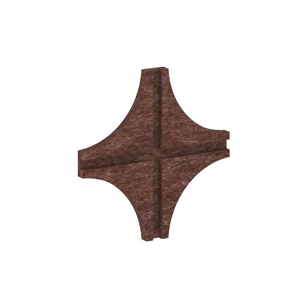 AcustiX Соединитель для войлочных экранов Х-образный VE.SVE-X Молочный Шоколад 200*200*12 - Вид 1