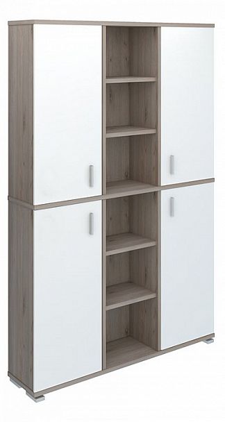 Шкаф книжный Домино нельсон ПУ-40-5 Белый/Нельсон - Вид 1