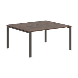 Стол 2-х местный EUWST 1513 Дуб Денвер тёмный/Мокко 1560х1346х750 EDIS - Фото предпросмотра