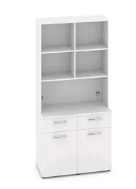 FIT Вариант № 8 MN-008 1200*600/420*2175/2178  Белый Бриллиант Кухни  Белый Бриллиант - Фото предпросмотра