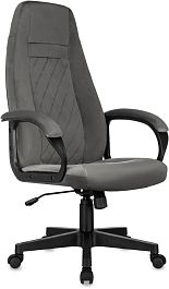 Кресло руководителя Бюрократ CH-730 Fabric темно-серый Holland 18 крестов. пластик - Фото предпросмотра