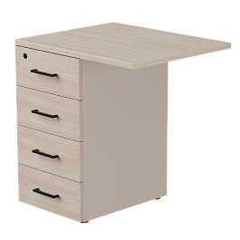 Тумба приставная Everprof EVO с топом 710х600x755 Кашемир/Дуб Соната - Фото предпросмотра