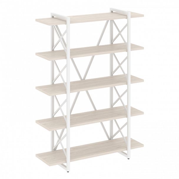 Стеллаж на опорах "Loft" VR.L-MST.O-5.8V денвер светлый/белый - Вид 1