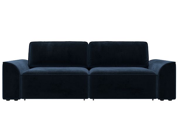 Диван прямой Лига-048 НПБ Велюр синий - Вид 2