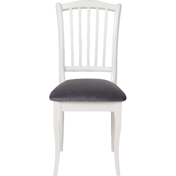 Комплект деревянных стульев с мягким сиденьем Элин Белый/Серый велюр, 3 шт. - Вид 2