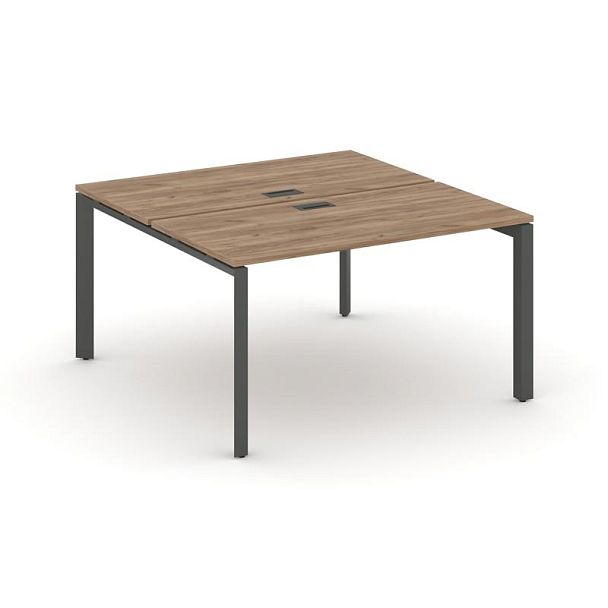 Style Project Next Рабочая станция двухсторонняя SN-59P.DRS-014 Дуб Табак/Металл Антрацит/Черный Заглушка 1580*1432*750 - Вид 1