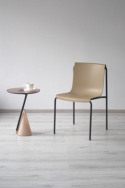 Стул Sheffilton SHT-S178 бежевый/антрацит - Вид 6