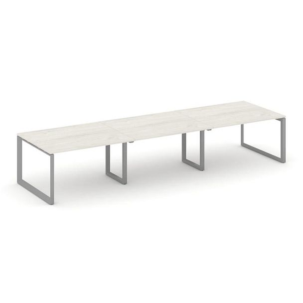 Style Project Next Стол переговорный SN-59O.SPRG-052.3 Дуб Наварра/Металл Серый 3540*1180*750 - Вид 1