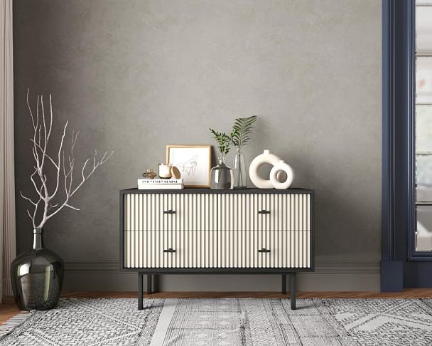 Комод с четырьмя ящиками Emerson арт EM05/milky/L - Вид 4