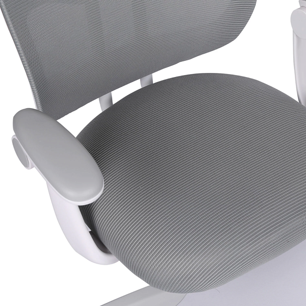 Кресло детское с подставкой для ног BRABIX "Toy MG-205", сетка/ткань TW, серое, 533153 - Вид 13