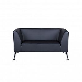 Диван двухместный Ultra 142x72x75 чёрный - Фото предпросмотра