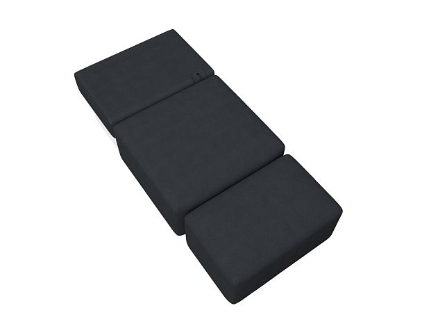 Модули диван и пуф Лига-060 НПБ Искусственная замша серый - Вид 8