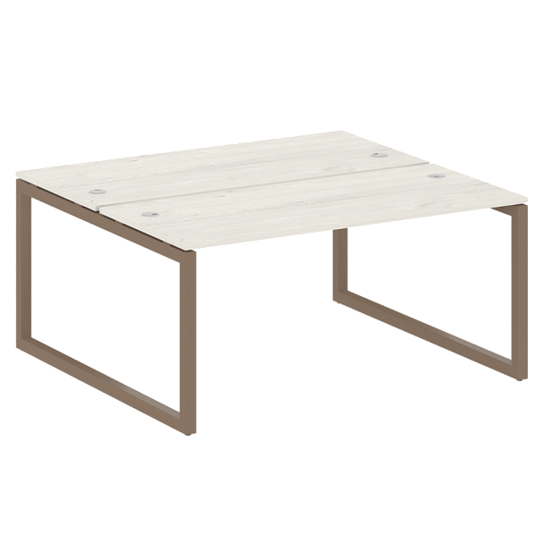 Metal System Quattro Р. ст. на О-образном м/к 50БО.РАС-СП-2.4 Дуб наварра/Мокко металл 1600*1475*750 - Вид 1