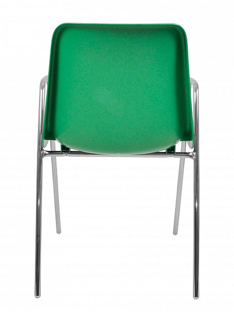 Стул Vicenza (4 высокие ножки c подлокотниками), каркас Хром, зеленый, стопируемый - Вид 3