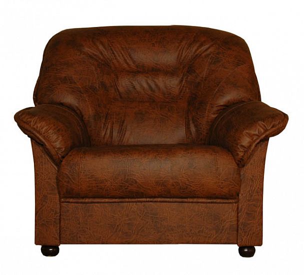 V-400 Монарх Кресло с подлокотниками 95х87х86 экокожа oregon antik 40 коричневый "Мягкая мебель для кабинета" ТК-001812000054 коричневый - Вид 1