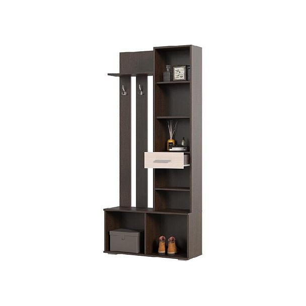 Прихожая "Сорренто" (910*2020*340) венге/белфорт - Вид 2