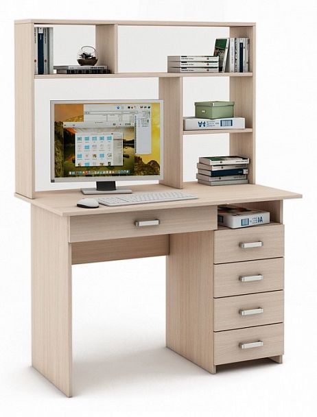 Стол компьютерный Лайт-5Я СН - Вид 1