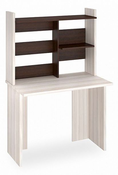 Стол компьютерный Домино Lite СКЛ-Прям100(без тумбы)+НКЛ-100 Венге/Карамель - Вид 1