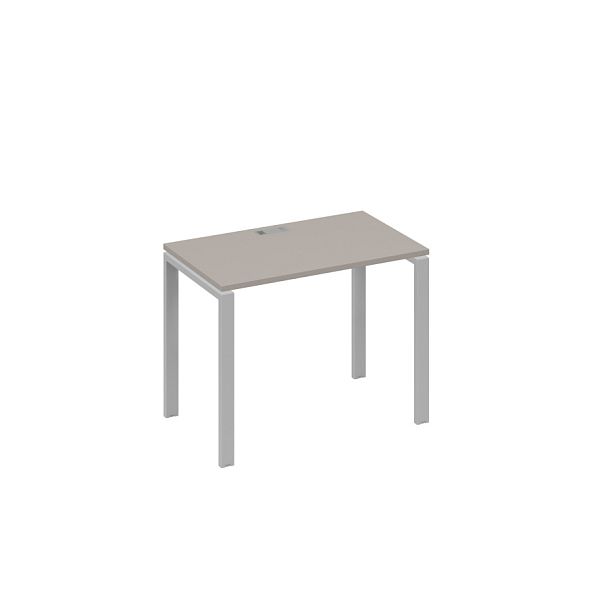 Стол письменный на металлокаркасе UNO A4 А4 Б1 002 БП мокко премиум / металлокаркас серый - Вид 1